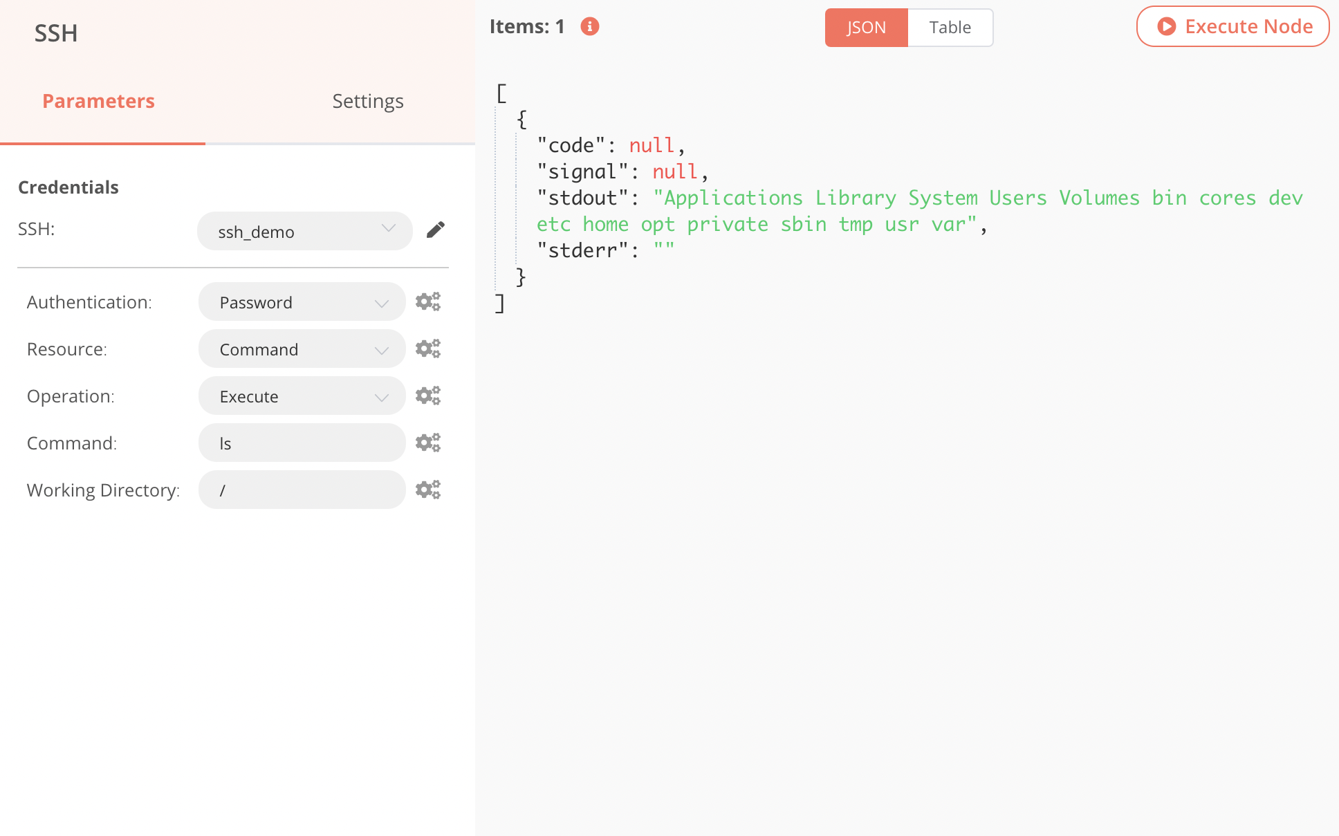 SSH Node